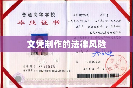 嘉荫文凭制作的法律风险